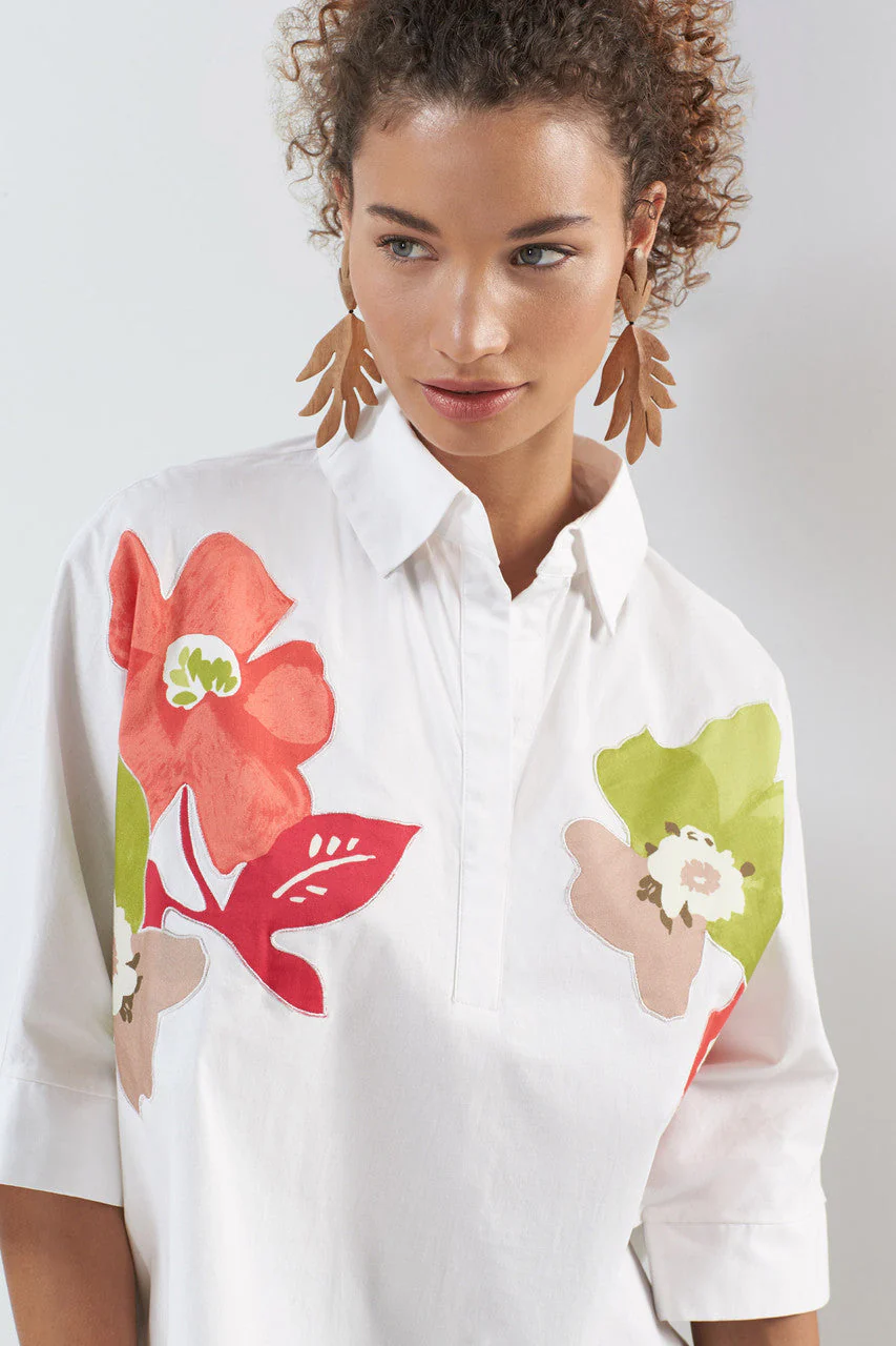 Acacia Wood Tan Leaf Clip Earrings - Image 9