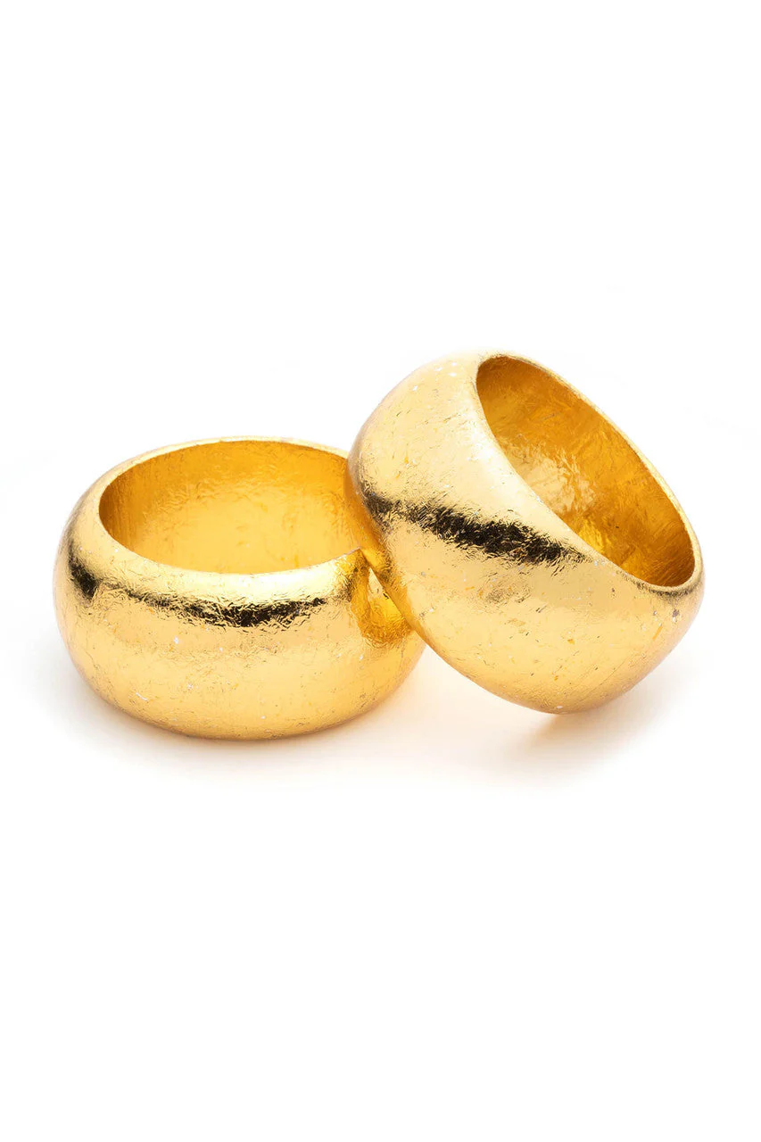Acacia Wood Thick Bangle Bracelet - Image 3