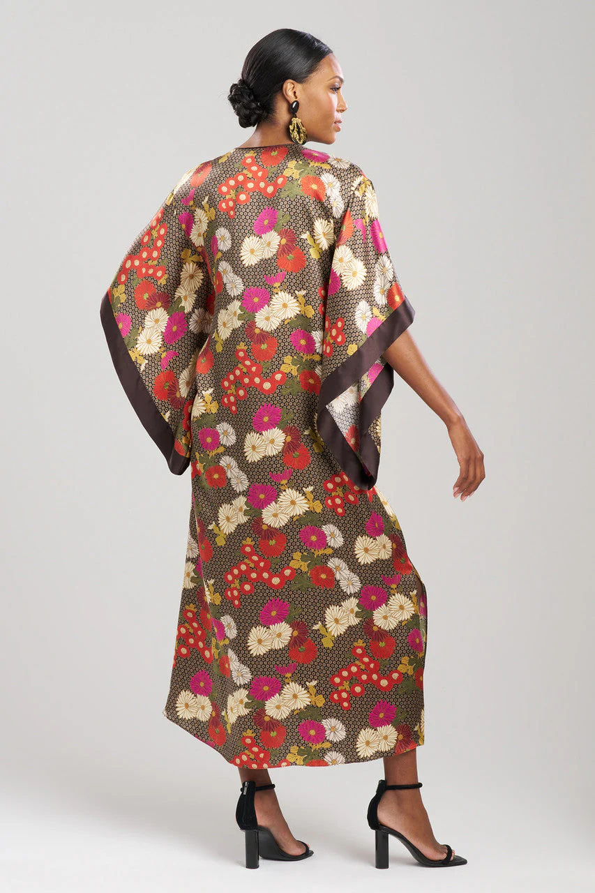 Agathe Kimono Sleeve Silk Caftan - Image 2