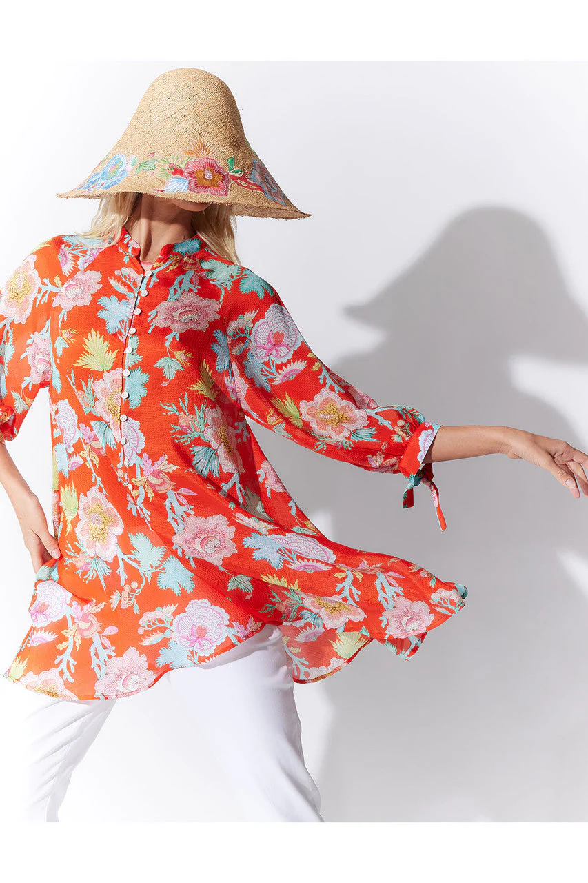 Amanpulo Obi Silk Oversized Top - Image 5