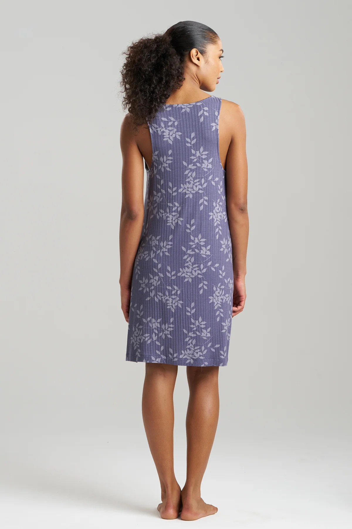 Aria Printed Rib Ease Chemise - Image 3
