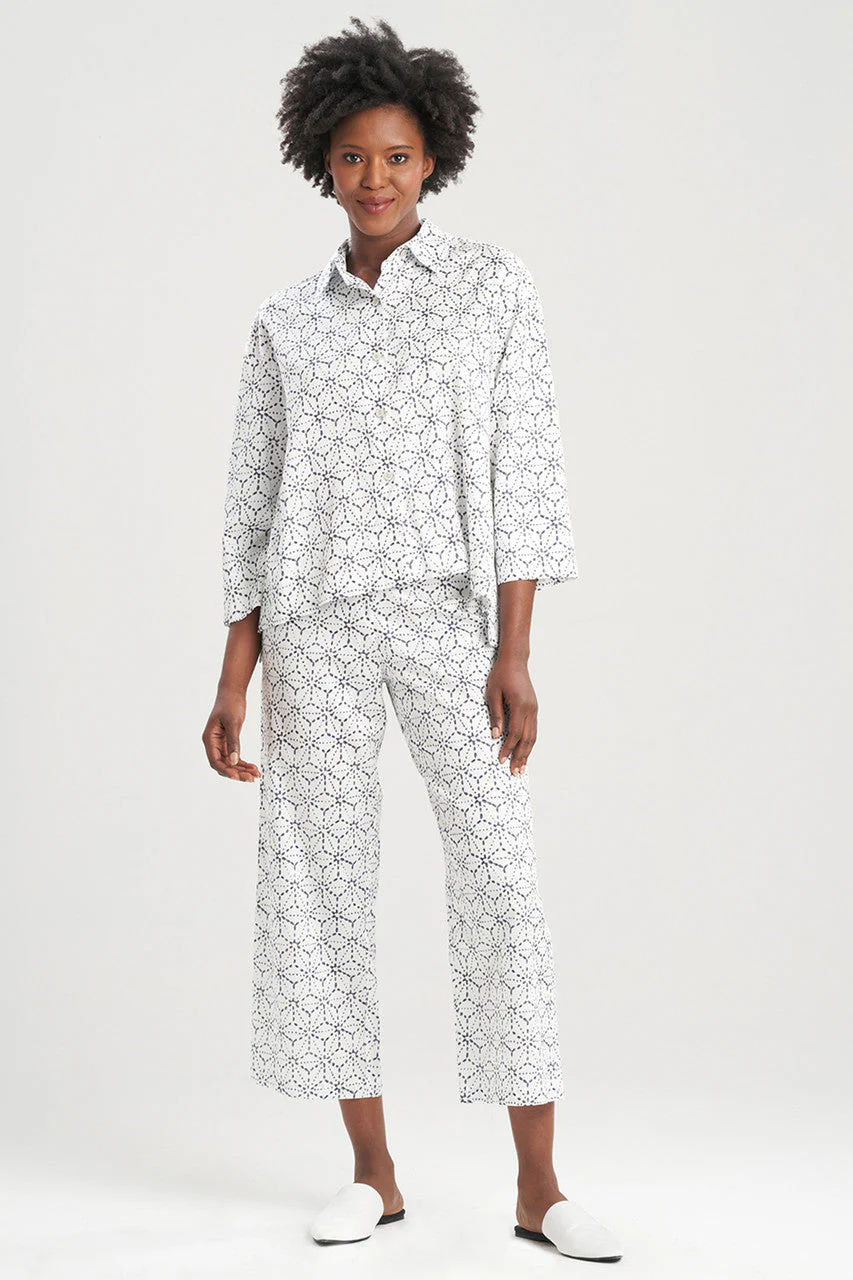 Asagao-Printed Cotton Sateen PJ - Image 4