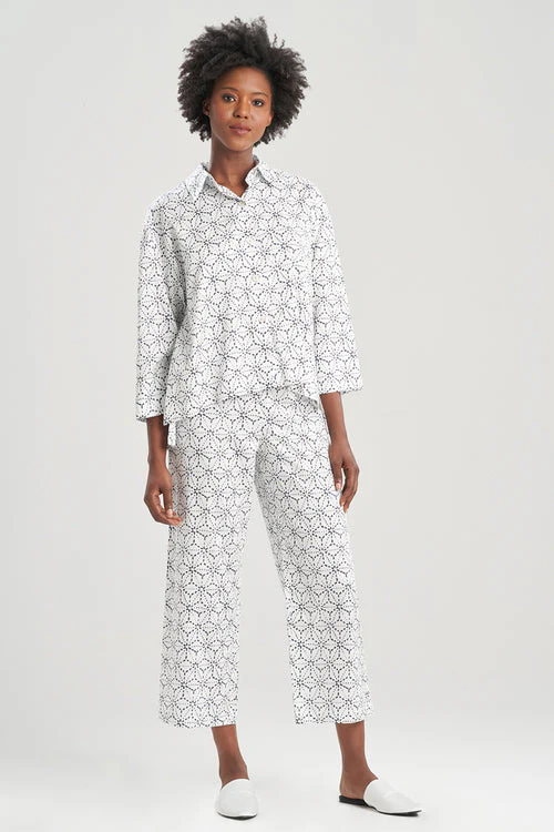 Asagao-Printed Cotton Sateen PJ - Image 7