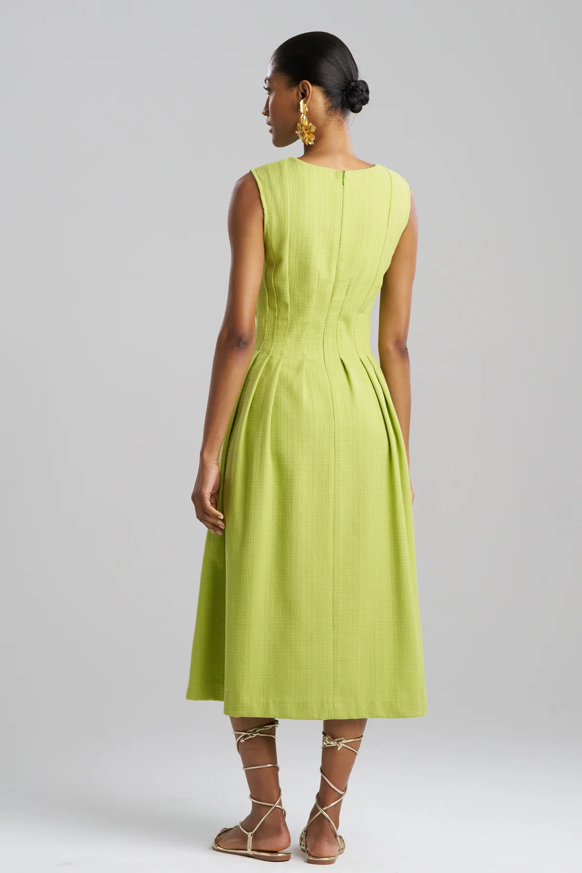 Basketweave Cotton Dress - Image 3