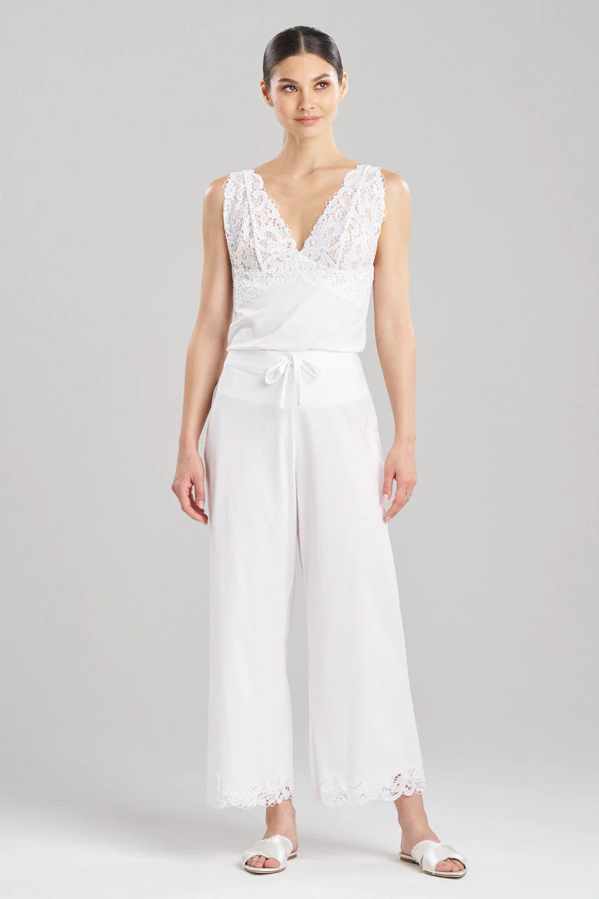 Bliss Harmony Lace Applique Cropped Pants