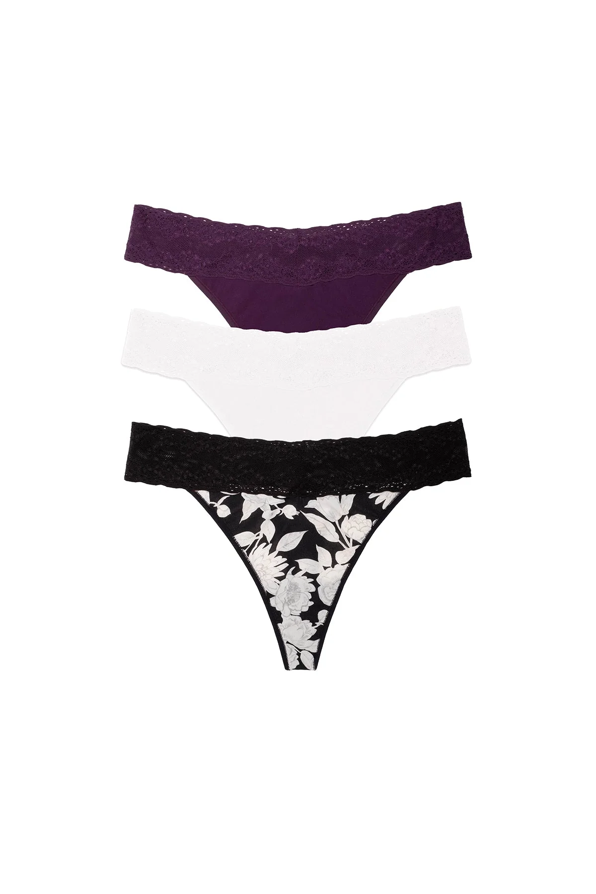 Bliss Perfection One Size Classic Thong 3-Pack