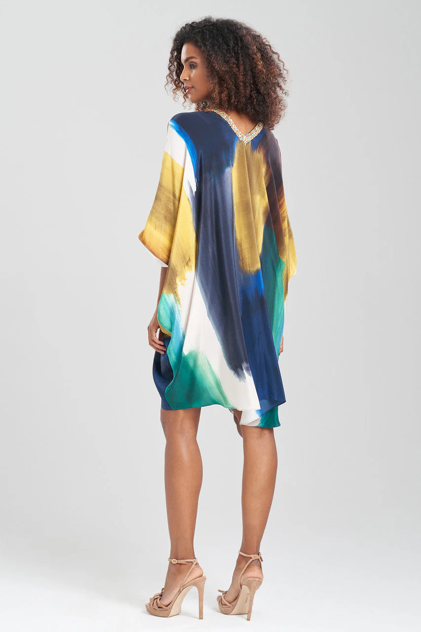 Bohol Embellished Short Silk Caftan - Image 2