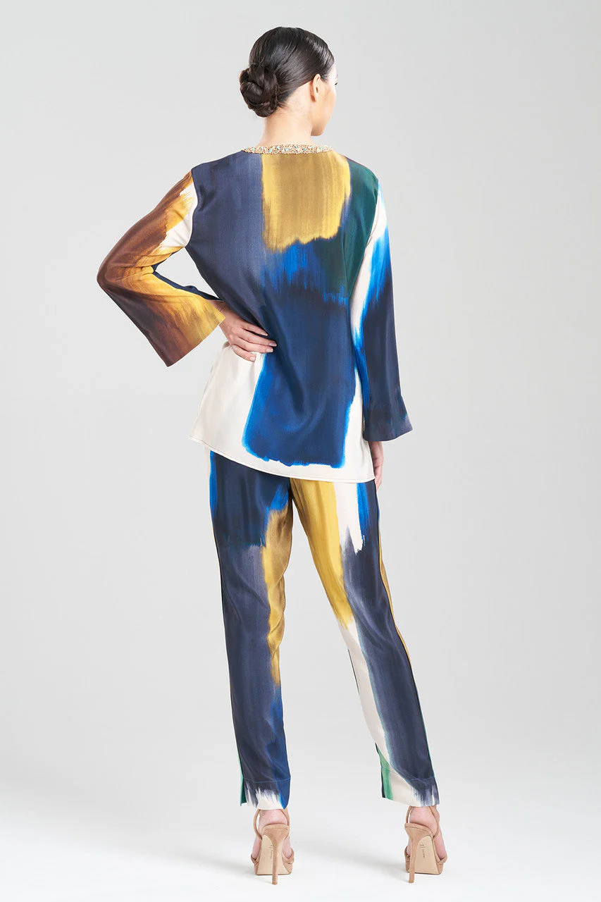 Bohol Embellished Silk Tunic Top - Image 2