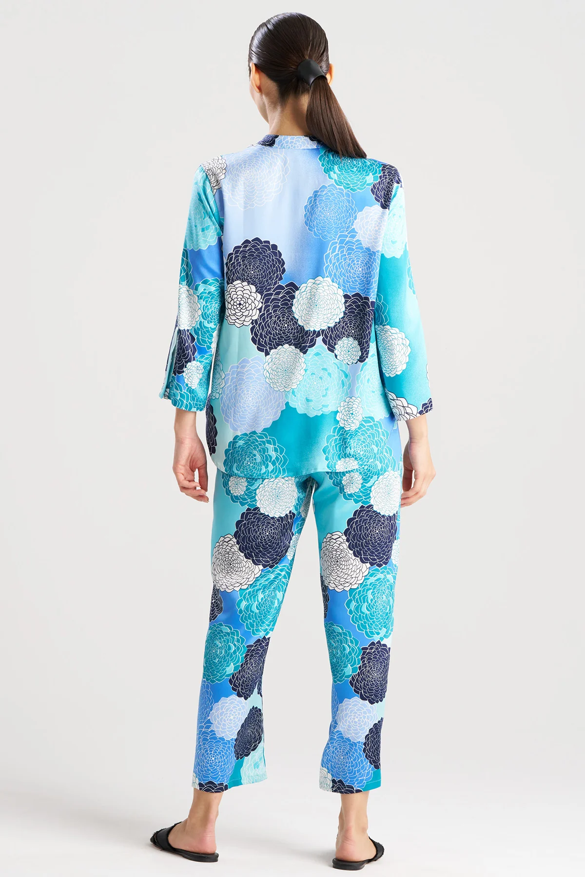 Botanic Melody Satin Long Sleeve PJ - Image 2