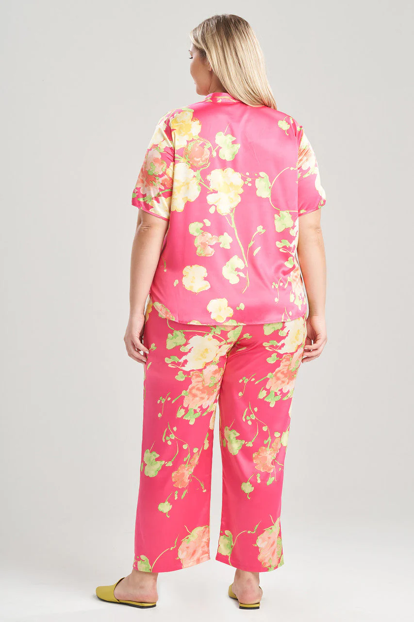 Bouquet-Printed Matte Satin PJ - Image 5