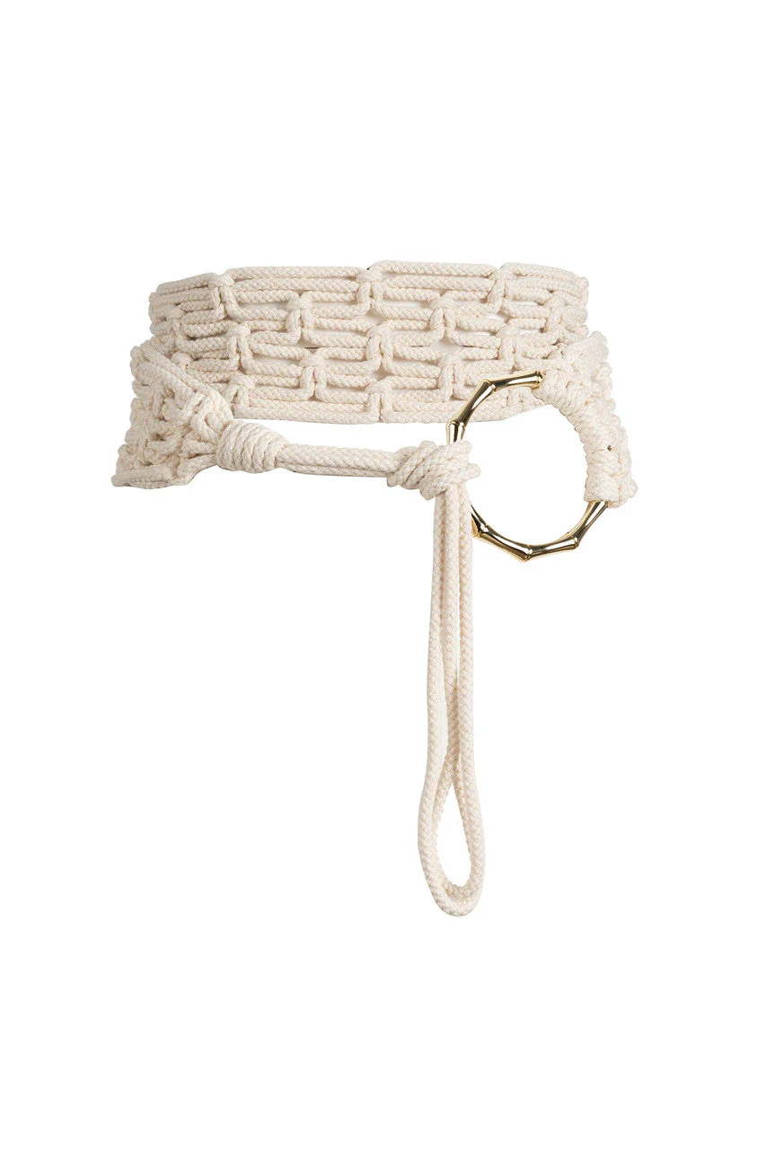 Braided Cotton Rope Belt - Image 2