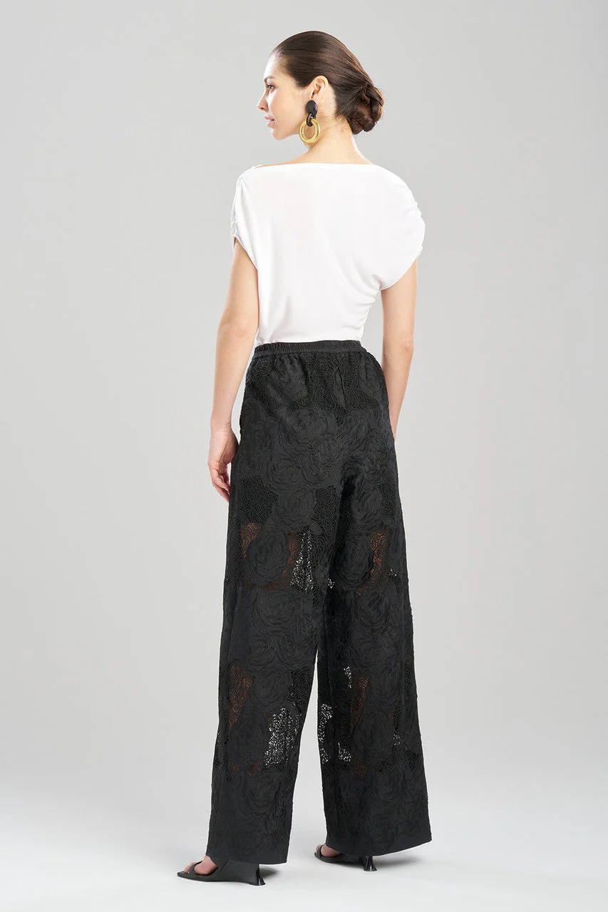 Calado Embroidery Cotton Pants - Image 2