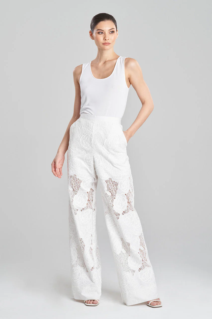 Calado Embroidery Cotton Pants - Image 3