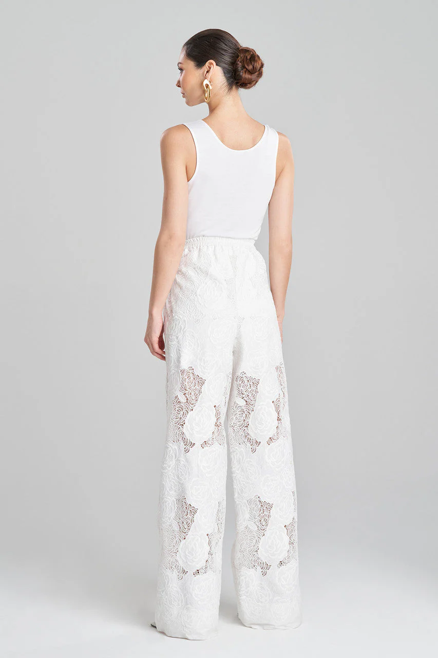 Calado Embroidery Cotton Pants - Image 4