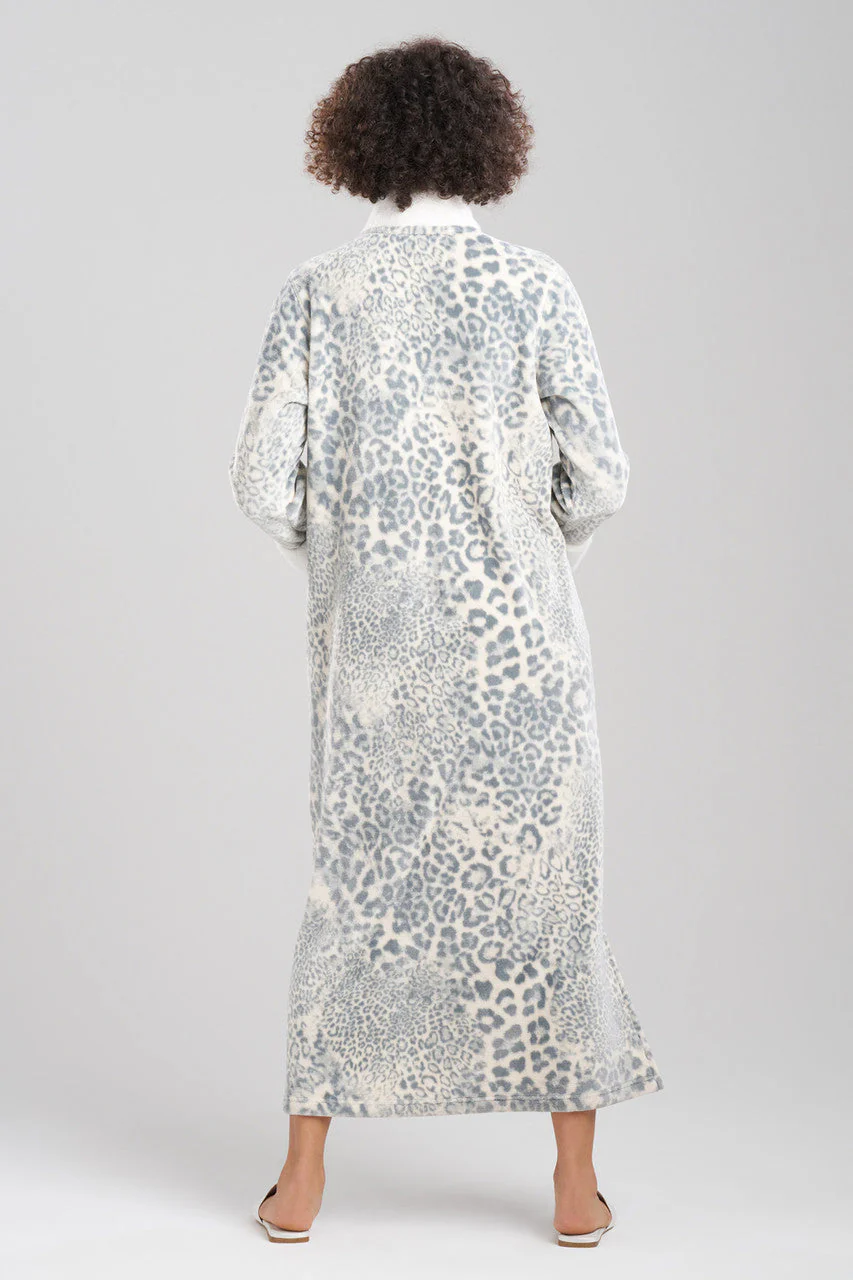 Cashmere Leopard Mandarin Zip Lounger - Image 2