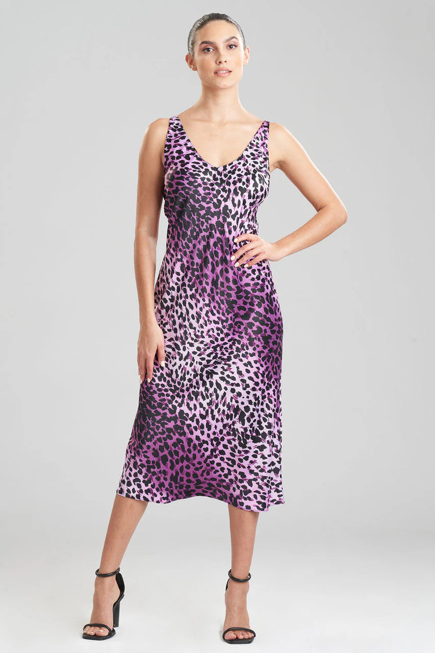 Cheetah-Printed Matte Satin Gown - Image 2