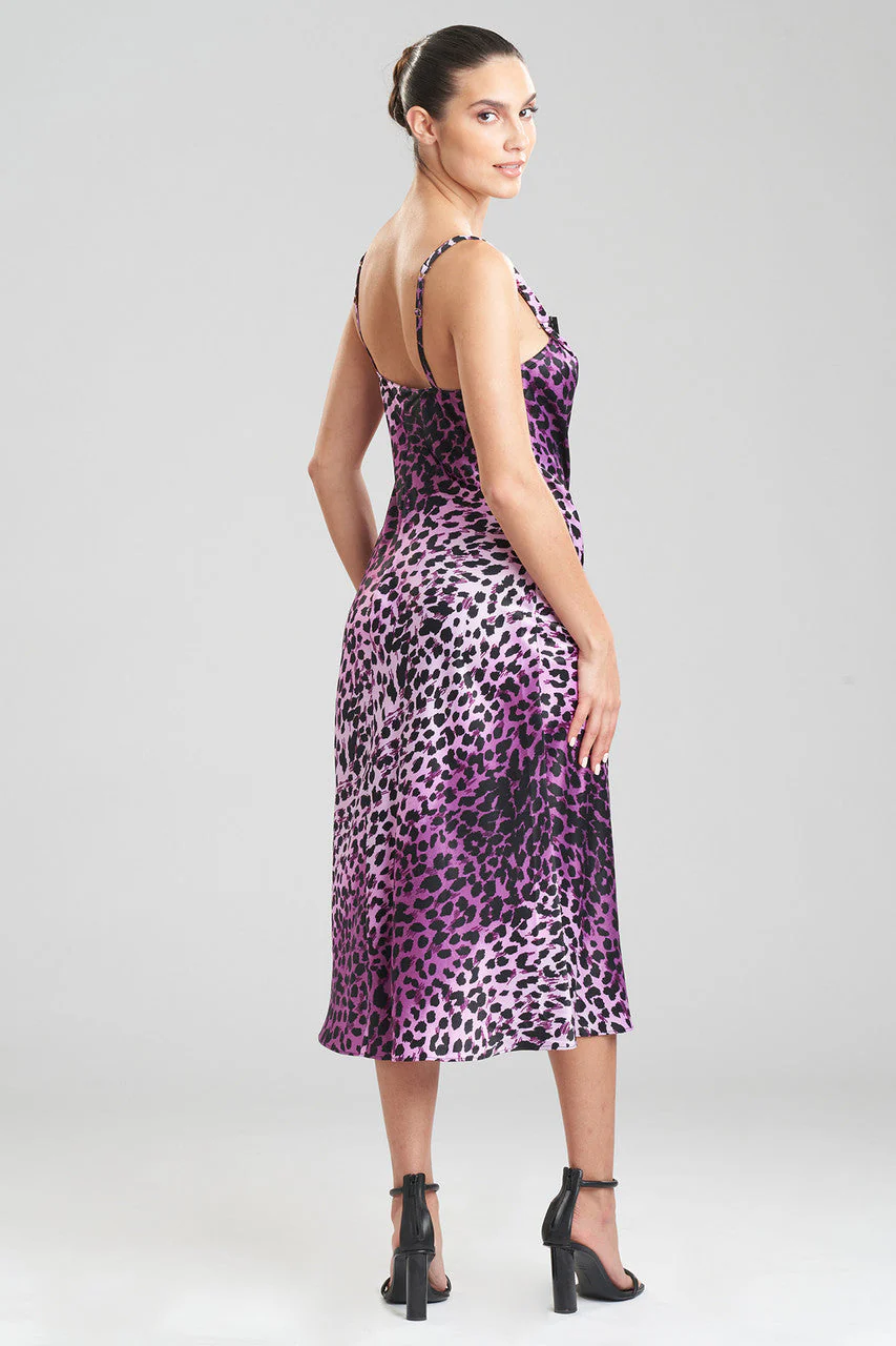 Cheetah-Printed Matte Satin Gown - Image 3