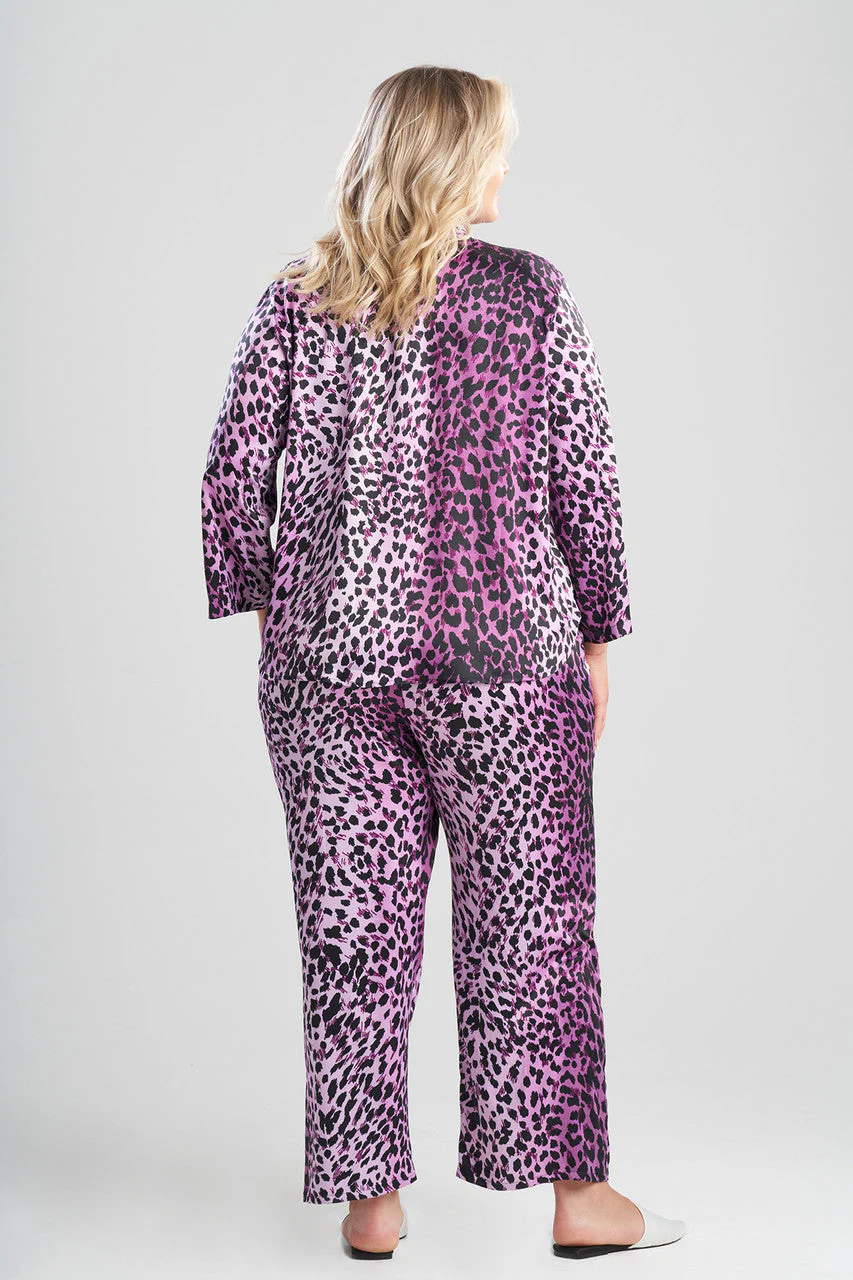 Cheetah-Printed Matte Satin PJ - Image 3