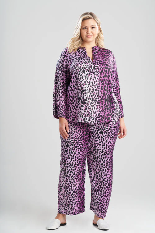 Cheetah-Printed Matte Satin PJ - Image 7