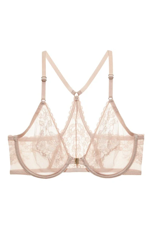Cherry Blossom Front-Close Unlined Underwire Bra