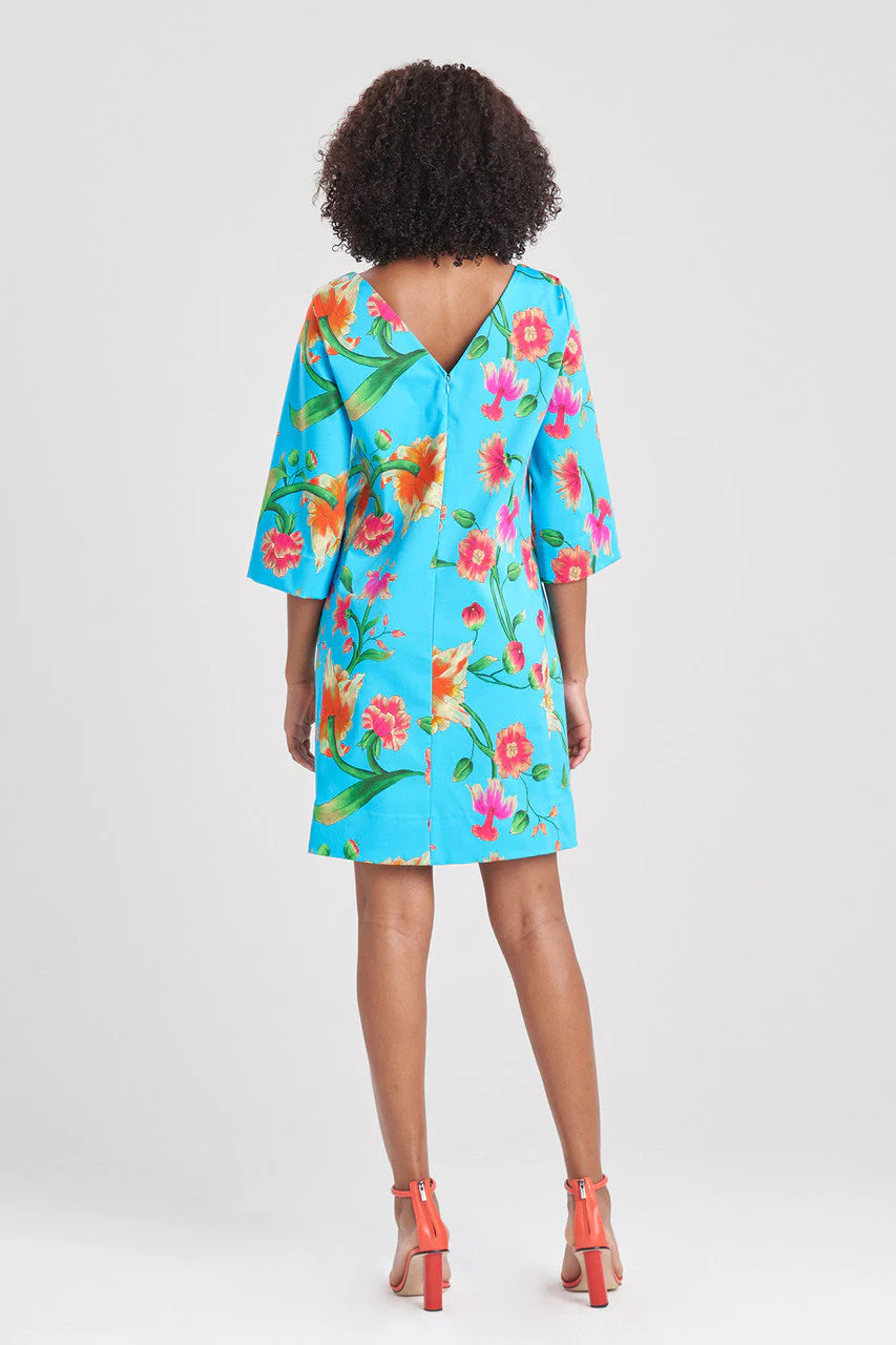 Chikayo-Cotton Sateen Shift Dress - Image 3