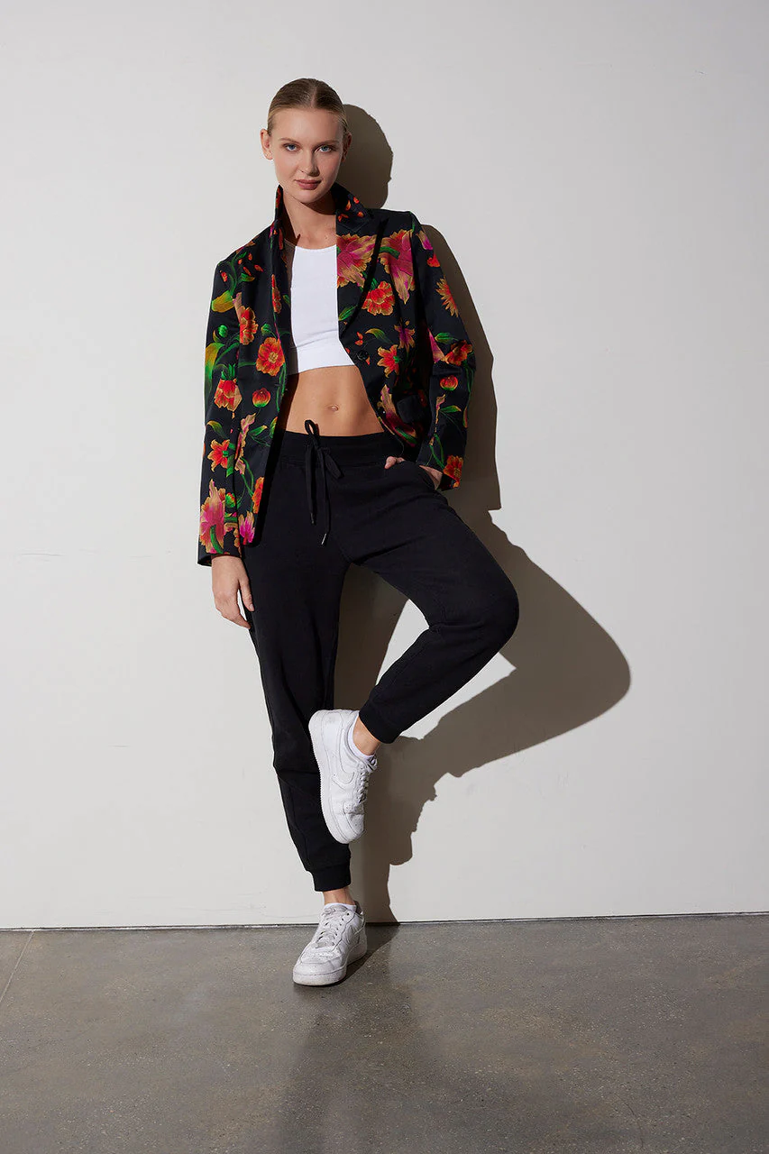 Chikayo-Cotton Sateen Tailored Blazer Jacket - Image 3