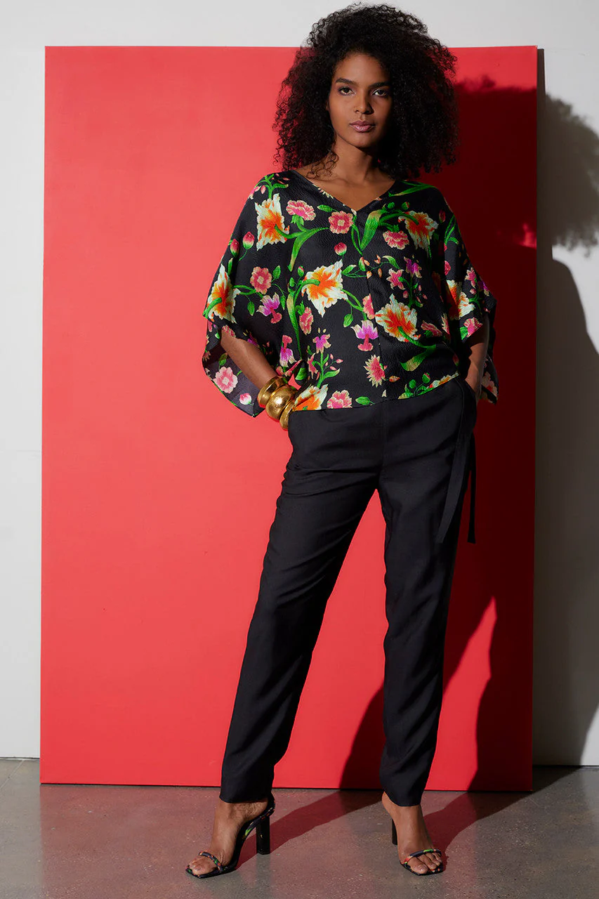 Chikayo-Obi Silk Kimono Top - Image 3