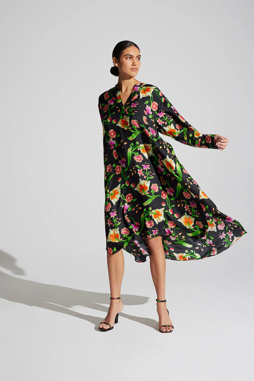 Chikayo-Obi Silk Oversized Shirtdress - Image 2
