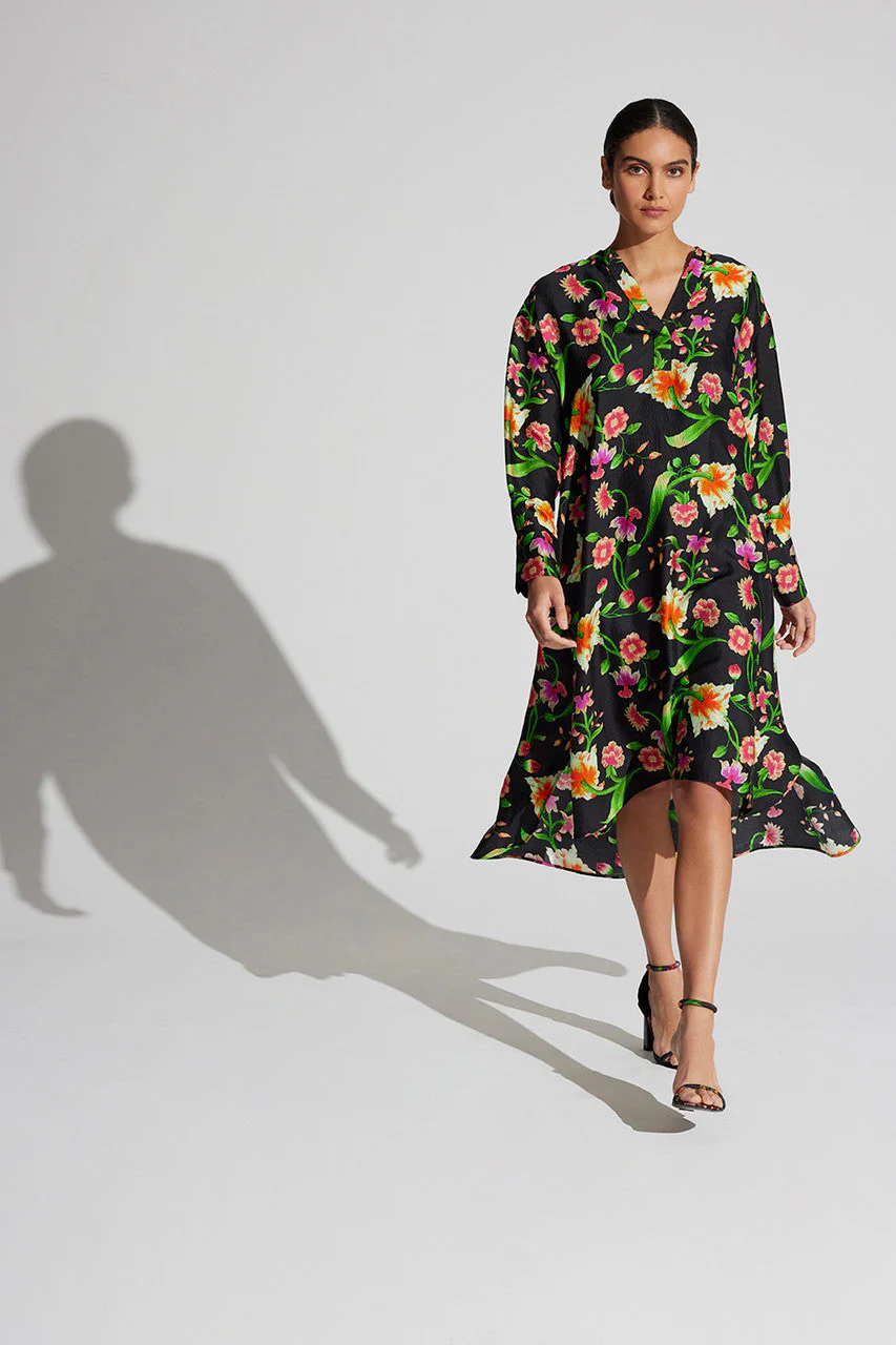 Chikayo-Obi Silk Oversized Shirtdress - Image 4