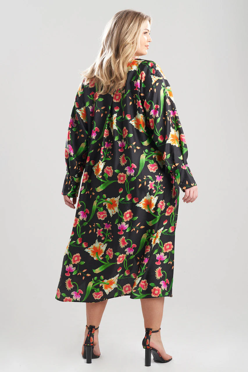 Chikayo-Obi Silk Oversized Shirtdress - Image 7