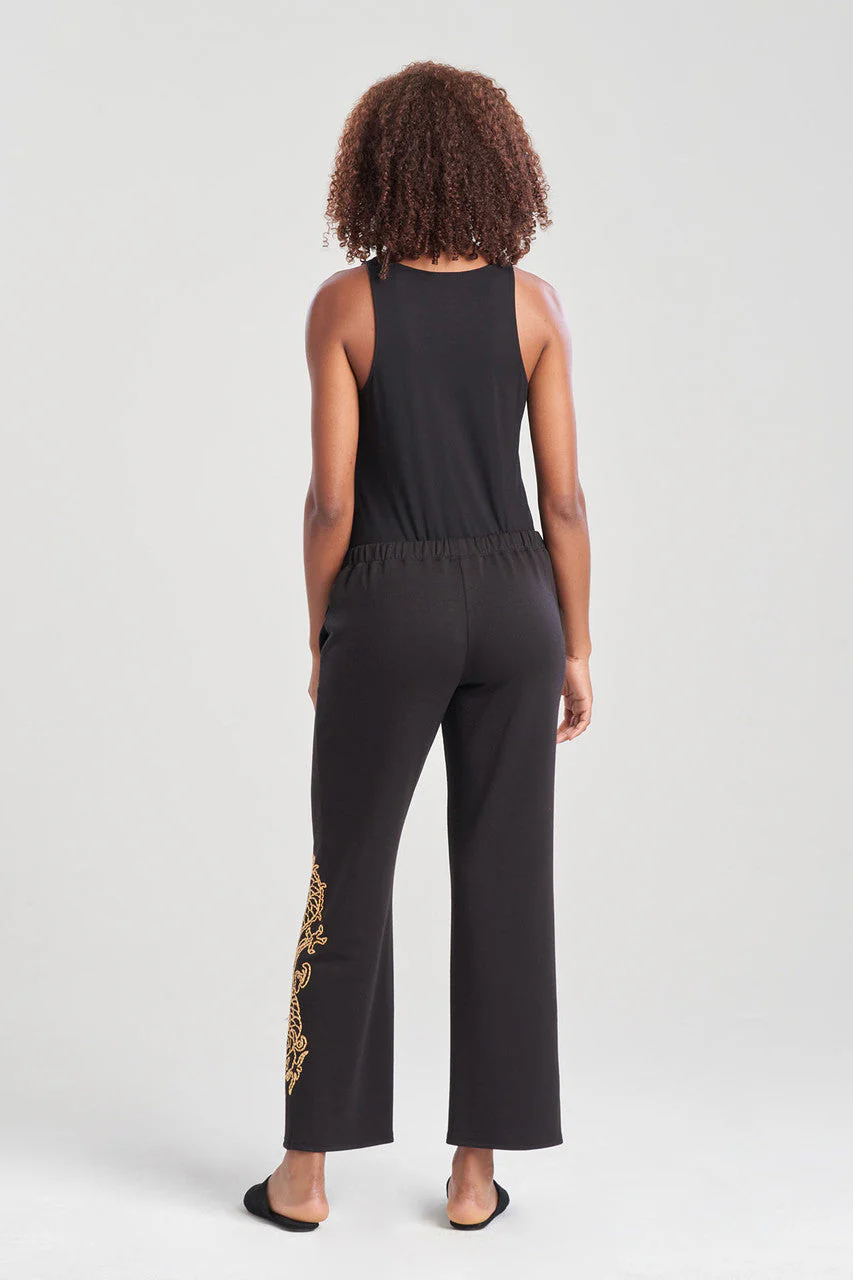 Cocoon Embroidered Dragon Straight Leg Pants - Image 2