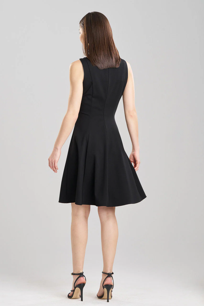 Compact Knit Embroidered Dress - Image 3