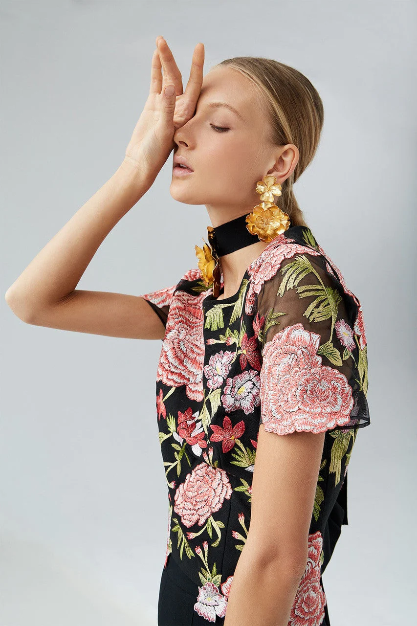 Core Crepe T-Shirt Top - Image 5