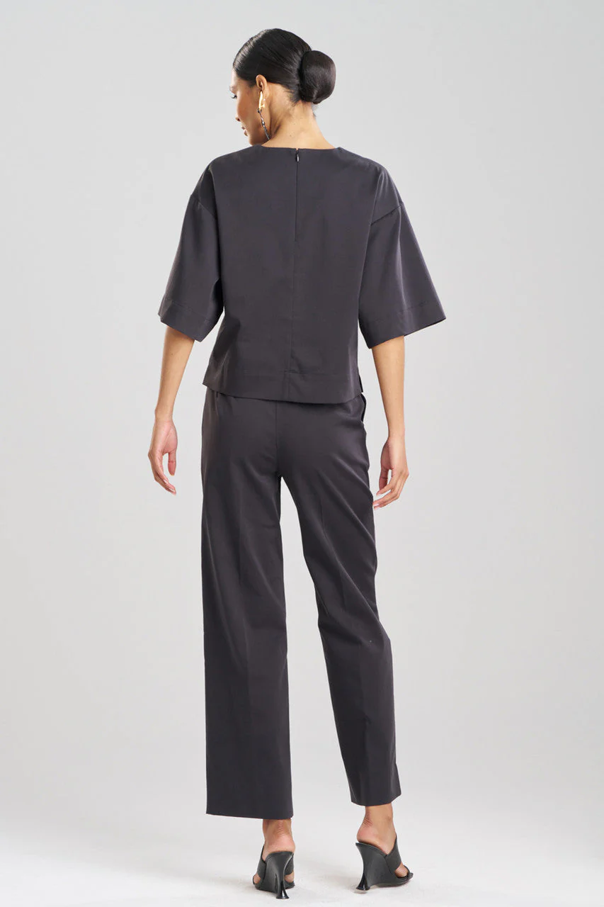 Cotton Chino Embroidered Top - Image 3