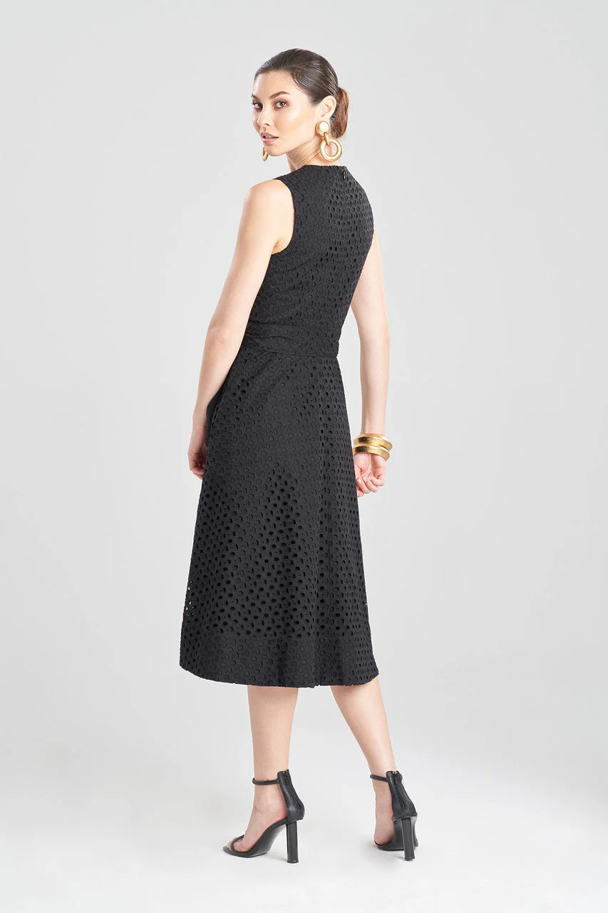Cotton Eyelet Belted Dress - Image 2