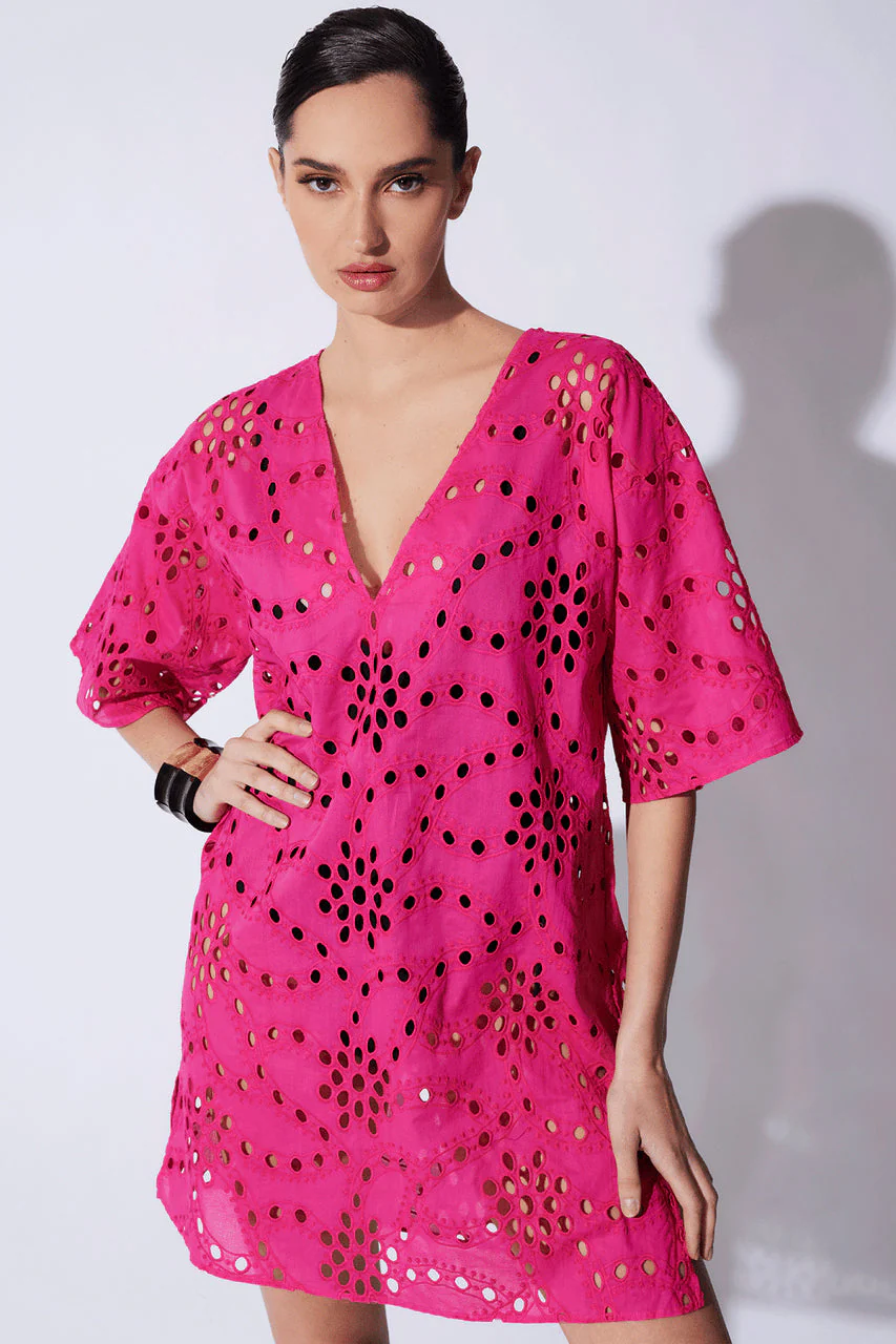 Cotton Eyelet Cover-Up - Image 3