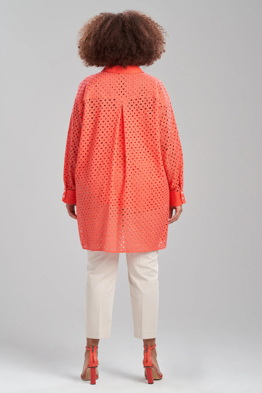 Cotton Eyelet Oversized Top - Image 3