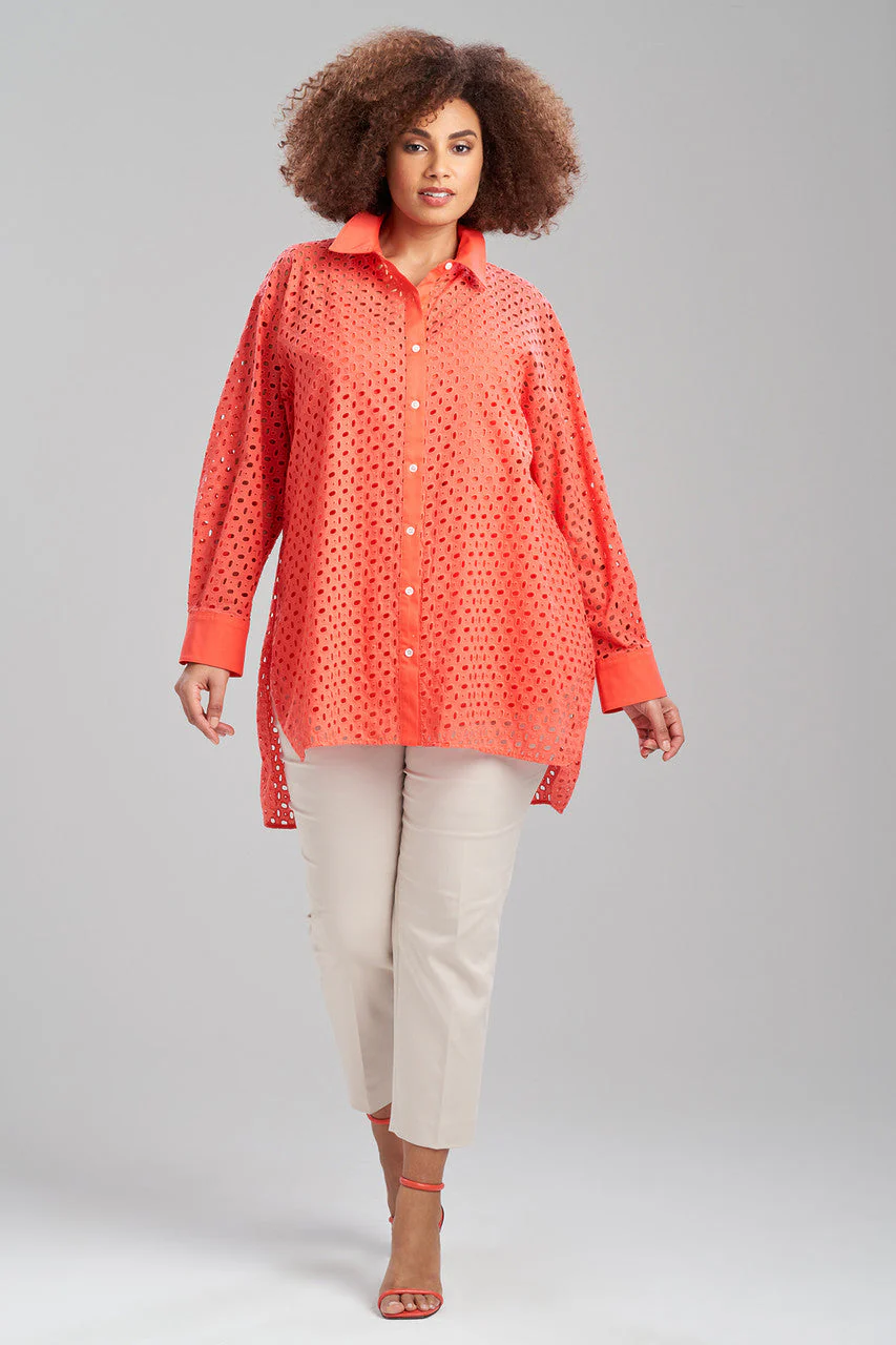 Cotton Eyelet Oversized Top - Image 4