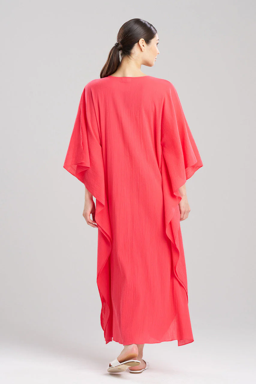 Cotton Gauze Applique Caftan - Image 3