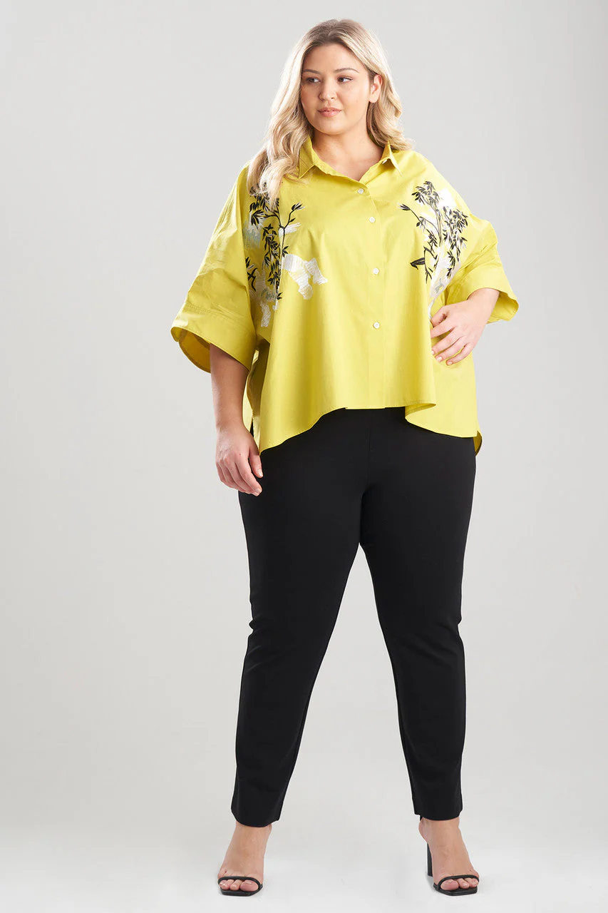 Cotton Poplin Applique Caftan Shirt - Image 7