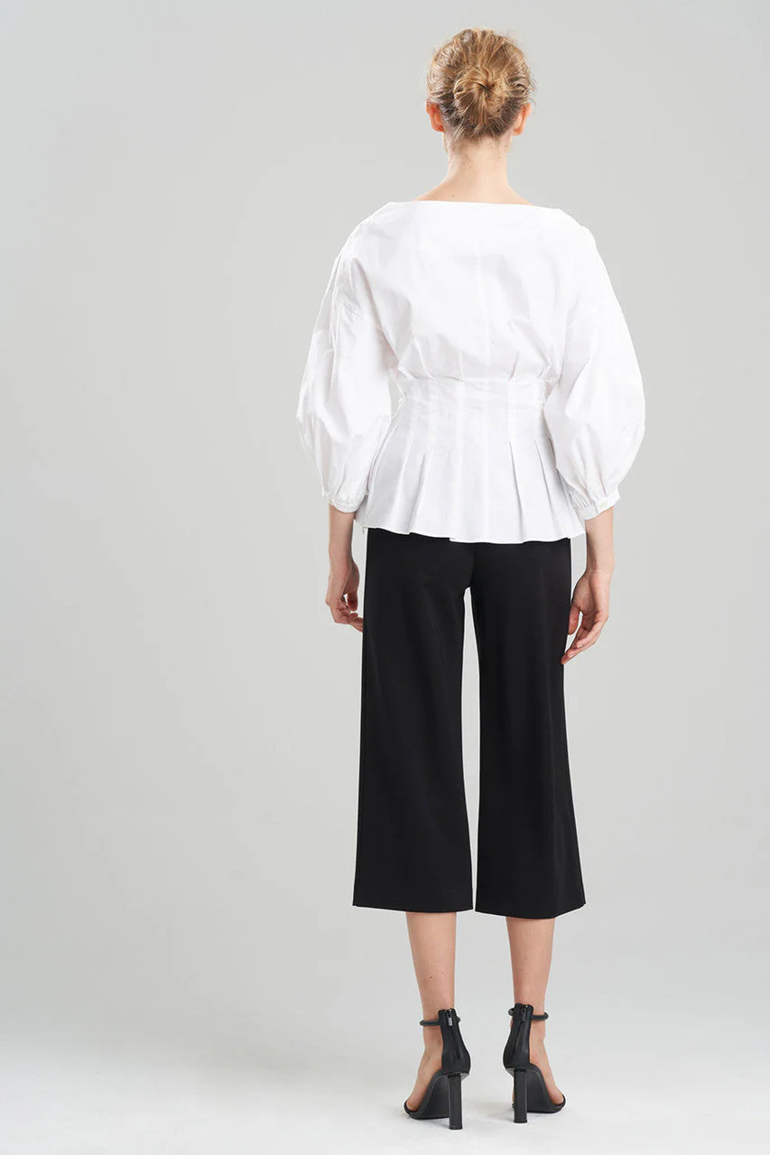 Cotton Poplin Balloon Sleeve Top - Image 5