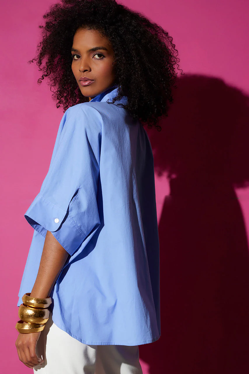 Cotton Poplin Caftan Shirt - Image 2