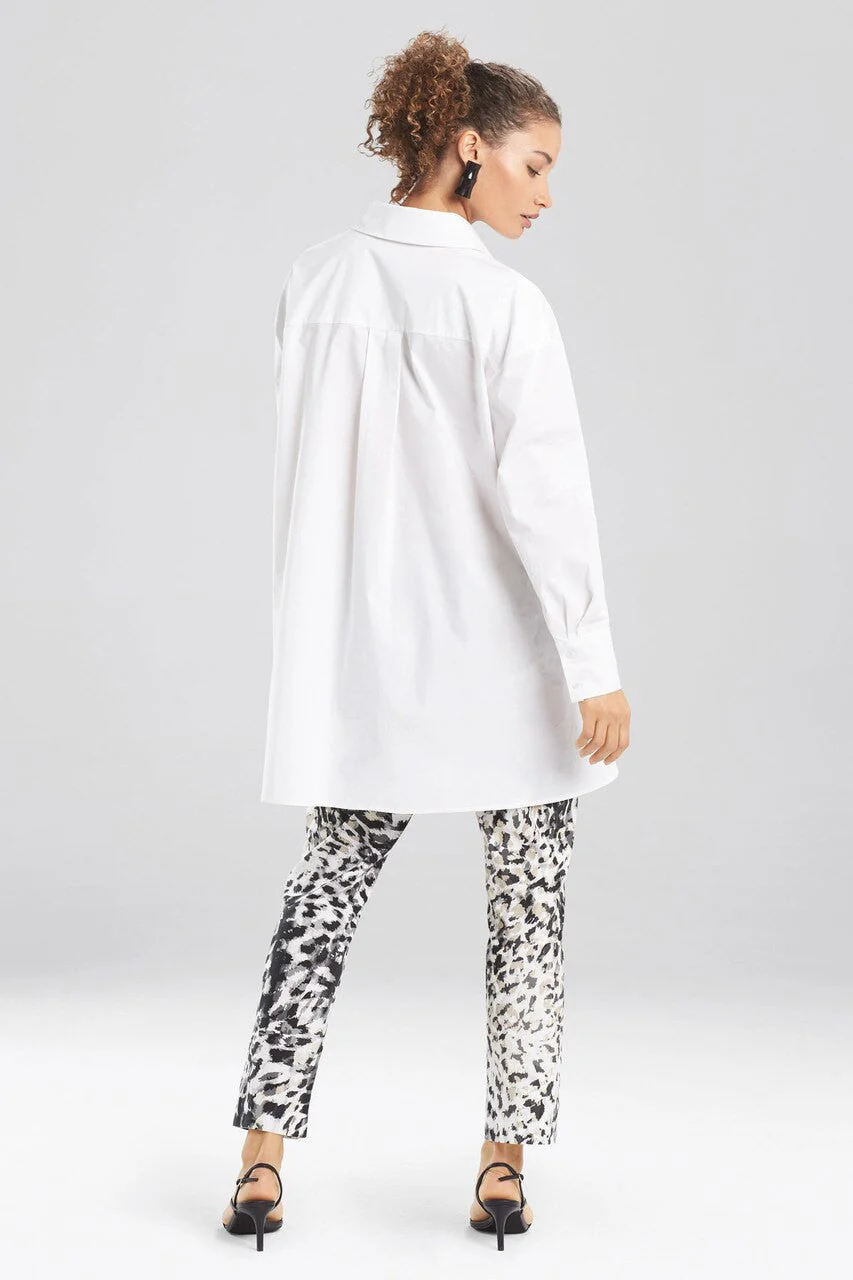 Cotton Poplin Long Sleeve Top - Image 3