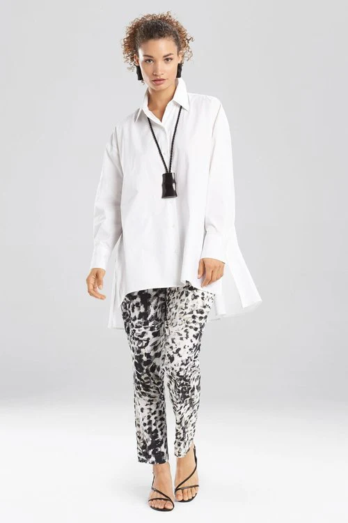 Cotton Poplin Long Sleeve Top - Image 5