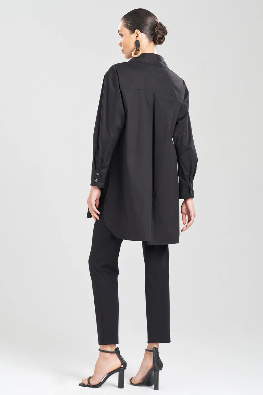 Cotton Poplin Oversized Half Placket Shirt - Image 3