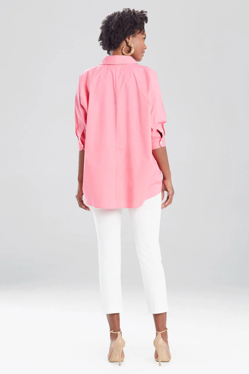 Cotton Poplin Oversized Top - Image 4