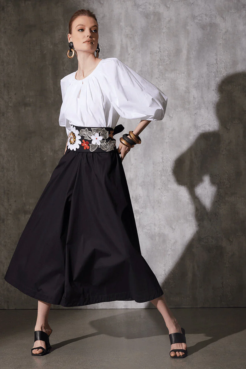 Cotton Poplin Palazzo Pants - Image 6