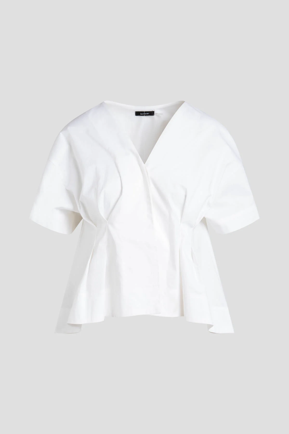 Cotton Poplin Pleated Back Cocoon Shirt - Image 7