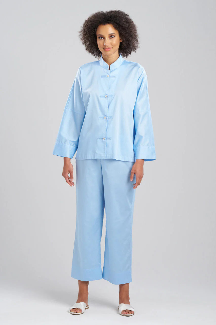 Cotton Sateen Essentials Mandarin PJ