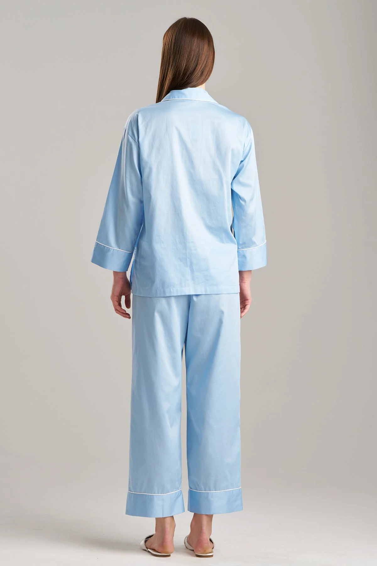Cotton Sateen Essentials Notch PJ - Image 2